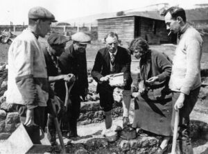 A group of archaeologists